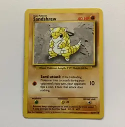 Wizards of the Coast Sandshrew 62/102 Base Set Regular Common EN 1999 Unlimited - Image 1