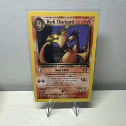 Dark Charizard 21/82 Team Rocket Rare Pokemon TCG English 1999 - Image 1