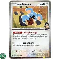 Pokemon TCG Larrys Komala 175/217 Cosmos Ascended Heroes NM Near Mint - Image 1