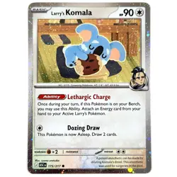 Pokemon TCG Larrys Komala 175/217 Cosmos Ascended Heroes NM Near Mint - Image 2