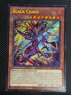 Black Chaos 1st Edition Secret Rare Chaos Origins CORI-EN001 NM - Image 1