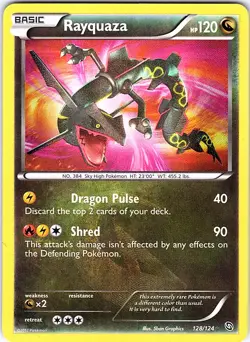 Rayquaza Holo Secret Rare Dragons Exalted 128/124 LP - Image 1