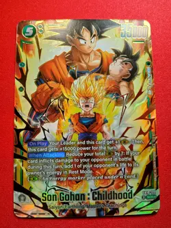 Son Gohan Childhood FB10-122 Alt Art SCR Cross Force Dragon Ball Fusion World - Image 1