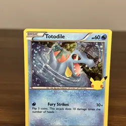 Totodile 18/25 McDonald's 25th Anniversary | Promo Holo Pokemon Card - Image 2