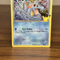 Totodile 18/25 McDonald's 25th Anniversary | Promo Holo Pokemon Card - Image 3