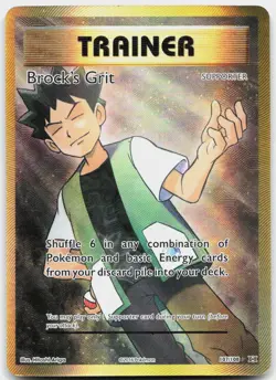 Brock's Grit 107/108 Ultra Rare Evolutions Pokemon Holo Lightly Played - Image 1