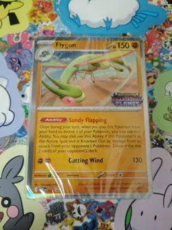 Sealed Flygon MEP 016 PHANTASMAL FLAMES STAMPED PROMO - Pokemon TCG Sealed - Image 1