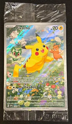 2024 Pokemon TCG Pikachu 088 SV Promo Holo English SEALED - Image 1