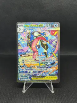 Pokemon TCG Mega Greninja EX SiR Holo Ultra Rare 116/122 EN Chaos Rising - Image 1