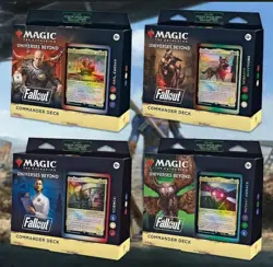 MTG Commander Deck - SEALED Fallout Deck Case (Set of 4 Decks) - Image 1