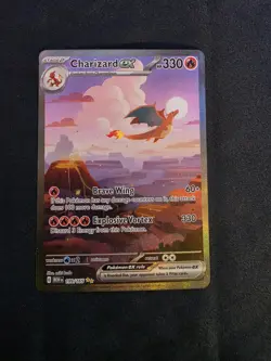 Pokemon SV Scarlet & Violet 151 Charizard EX Card 199/165 Sir NM Condition - Image 1