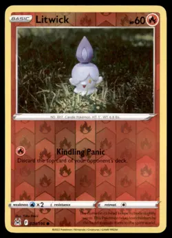 Pokemon Litwick 024/196 Lost Origin 2 Card Lot Reverse Holo - Image 1