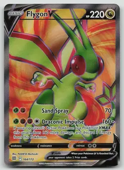 Pokemon Flygon V 164/172 Brilliant Stars Ultra Rare Holo NM - Image 1