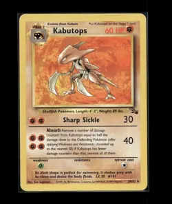 Pokemon TCG Kabutops Card 24/62 Fossil, Regular Unlimited, Non-Holo - Image 1