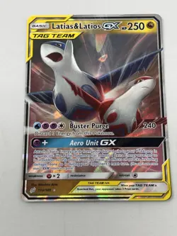 Latias & Latios GX 113/181 Team Up Holo Pokemon Card NM - Image 3