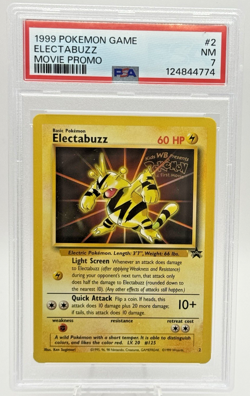 Electabuzz 1999 WOTC Pokemon Movie Black Star Promo #2 PSA 7 - Image 1