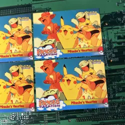 Pikachu’s Vacation 42 Topps The First Movie Edition Card 4 - Image 3