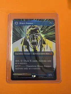 FOIL BRUCE BANNER (BORDERLESS) Marvel Super Heroes MSH Magic MTG MINT CARD - Image 3