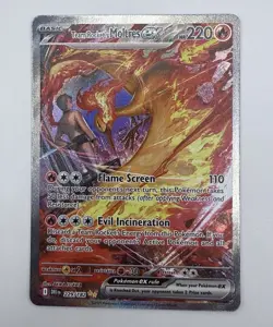 Pokemon TCG Team Rockets Moltres EX Holo Card 229/182 Sir Destined Rivals NM - Image 1