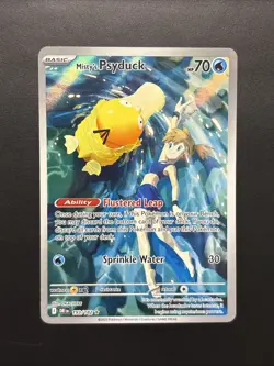 Pokemon TCG Misty's Psyduck Destined Rivals 193/182 Illustration Rare NM - Image 1