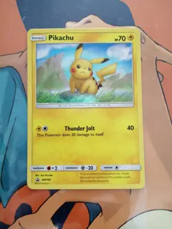 Pokemon card Pikachu SM183 holo Black Star Promo - Image 1