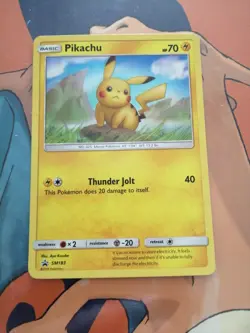 Pokemon card Pikachu SM183 holo Black Star Promo - Image 2