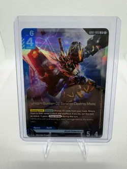 Unicorn Gundam 02 Banshee Destroy Mode Gundam TCG GD01-003 LR - Image 1