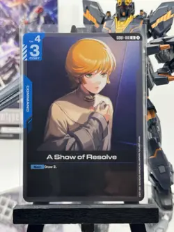 Gundam CG 4 A Show of Resolve 100 Newtype Rising Uncommon! - Image 1