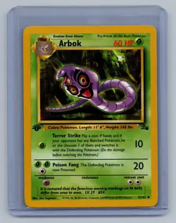 Arbok 31/62 Common First Edition Fossil Pokemon 1999 Near Mint - Image 1