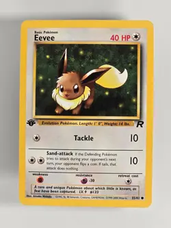 Eevee 55/82 - 1st Edition , C - Team Rocket - NM - illus. Nishida - Image 1