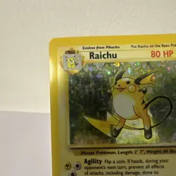 Pokemon TCG Raichu Base Set 14/102 Holo 1999-2000 Holo Rare - Image 2