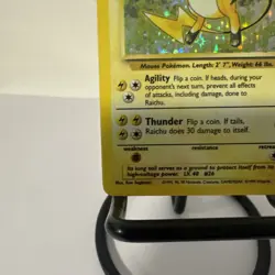 Pokemon TCG Raichu Base Set 14/102 Holo 1999-2000 Holo Rare - Image 5