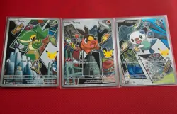 Pokemon First Partner Series 2 Illustration Unova Starters Snivy Tepig Oshawott - Image 1