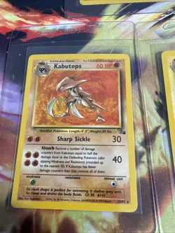 Pokemon Fossil Set 7 Card Lot Holo, Non-Holo, Rare Near Mint - Image 2