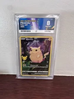 ACE 8 Pokemon Celebrations Pikachu Full Art 005/025 25th Anniversary - Image 1