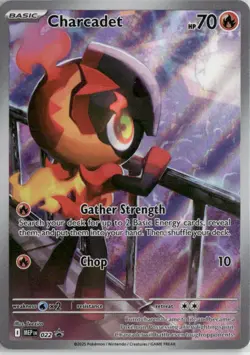 Charcadet 022 Holo Promo ME: Mega Evolution Promo Pokemon Near Mint - Image 1