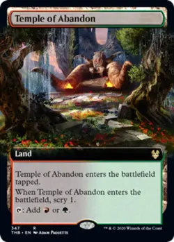 1 x Temple of Abandon - Extended Art - Theros Beyond Death - NM-Mint - MTG - Image 1