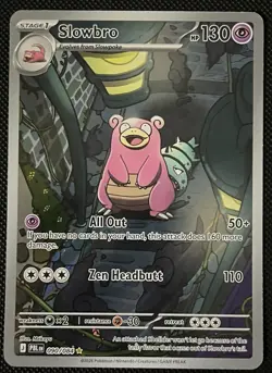 Slowbro 090/084 Illustration Rare ME: Pitch Black Pokemon TCG NM - Image 1