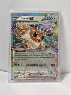 Eevee ex 075/131 Prismatic Evolutions Double Rare Holo 200HP EX Pokemon TCG - Image 1