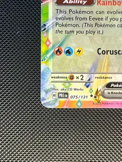 Pokemon TCG: Eevee ex 075/131 - Prismatic Evolutions Holo Double Rare (NM/M) - Image 4
