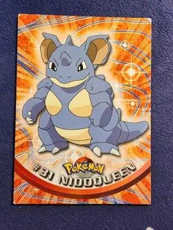 Nidoqueen #31 - TOPPS BLACK Logo - TV SERIES 1 -Non-Holo - POKEMON CARD - MP - Image 1