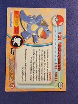 Nidoqueen #31 - TOPPS BLACK Logo - TV SERIES 1 -Non-Holo - POKEMON CARD - MP - Image 2