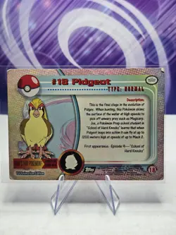 Pokemon Card Pidgeot #18 Topps Series 1 Black Logo HP - Image 2