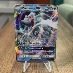 Primarina GX - 42/149 - Pokemon Sun & Moon Base Set Ultra Rare Card NM - Image 1