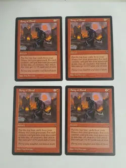 MTG Playset 4x Song of Blood (Visions/Red/C) - BGM - Image 1