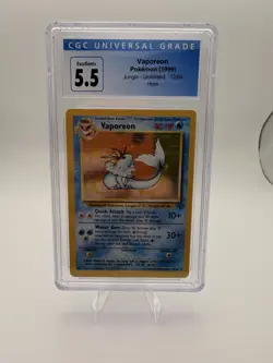 CGC 8.5 MINT Dark Vaporeon 2000 Team Rocket 45/82 Pokemon Card - Image 1