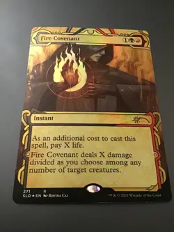 MTG Secret Lair #271 Fire Covenant Borderless Foil NM - Image 1