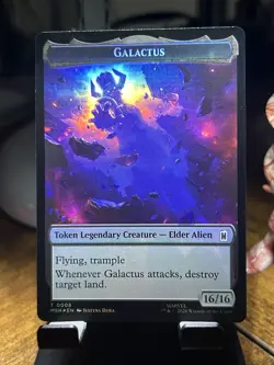 Magic: The Gathering Marvel Galactus 008 & Squirrel 014 Foil double token EN NM - Image 1