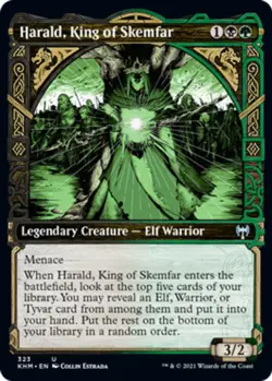 4x Harald, King of Skemfar - Showcase NM-Mint, English Kaldheim MTG Magic - Image 1