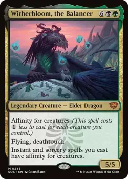 1x Witherbloom, the Balancer - Foil MTG - Secrets of Strixhaven - Light Play - Image 1